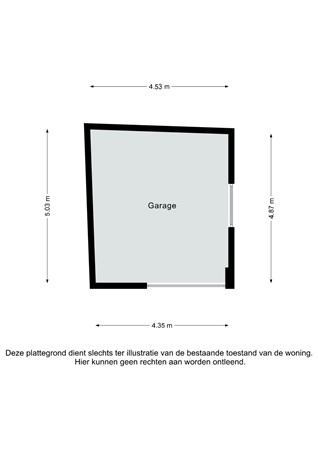 Plattegrond - Nagelbeek 53, 6365 EJ Schinnen - Nagelbeek 53 Schinnen - Garage 2D.jpg